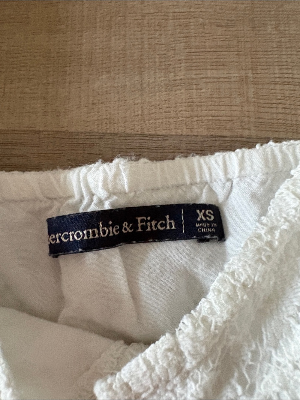Abercrombie & Fitch White Lace Button-Front Mini Dress - Picture 3 of 3